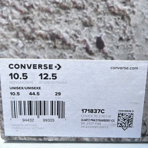Converse Unisex Quartz Pink men size 11 woman size 12.5 - Picture 7 of 7